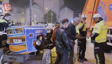 Bursa’da traktöründe alkolle şampiyonluk kutlayan sürücüye ceza