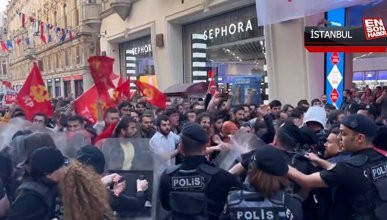 Gezi kalkışmasının 10. yıl dönümünde Taksim'de polislere saldırdılar