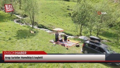 Arap turistler Hamsiköy'ü keşfetti