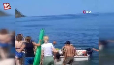 Tekirdağ'da yamaç paraşütü yaparken denize çakılan kişi can verdi