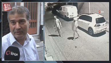 Bayrampaşa'daki kuaföre molotoflu saldırı anı kamerada