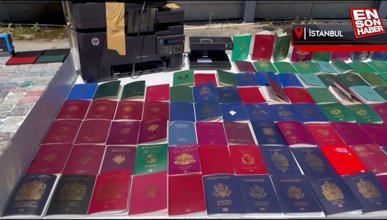 İstanbul'da sahte pasaport, kimlik ve vize hazırlayan şüpheli yakalandı