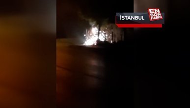 Sultangazi'de elektrik kablolarından yangın çıktı