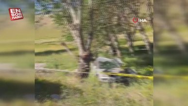 Sivas'ta kontrolden çıkan otomobil ağaca çarptı