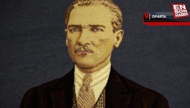 1,1 milyon düğümlü 3 boyutlu Atatürk halısı