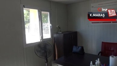 Kahramanmaraş'ta konteyner iş yerine hırsız dadandı