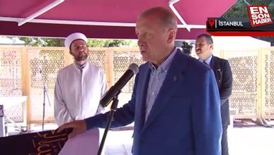 Cumhurbaşkanı Erdoğan, Hayati Yazıcı'nın annesinin cenaze töreninde