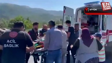 Afyonkarahisar'da mevsimlik işçileri taşıyan minibüs devrildi