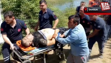 Samsun'da sulama kanalına düşen oğlunu kurtarmak isteyen baba boğuldu