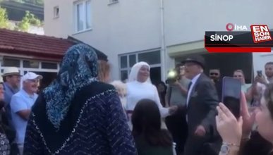 Sinop'ta 48 yıl önce yapamadıkları düğünü 72 yaşında yaptılar