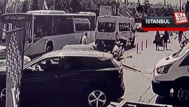 Beşiktaşlı Umut Meraş'ın yaptığı kaza kameralara yansıdı