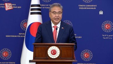 Güney Kore Dışişleri Bakanı Park Jin, Hakan Fidan ile basın toplantısında Türkçe konuştu