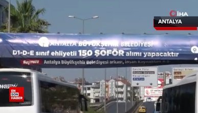 Antalya’da 120 kişilik şoför açığı kapanmadı