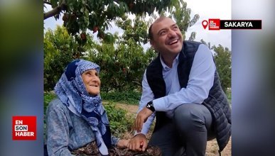 Sakarya Valisi Çetin Oktay Kaldırım'ın yaşlı kadınla sohbeti yüzleri gülümsetti