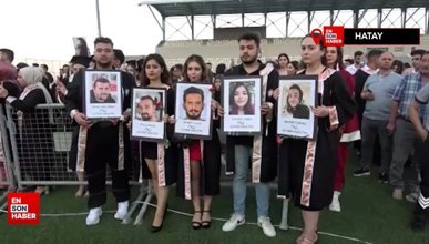 Enkaz kentte üniversite öğrencilerinin buruk mezuniyeti