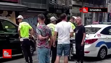 İstanbul'da kaza sonrası polisle tartışıp küfretti
