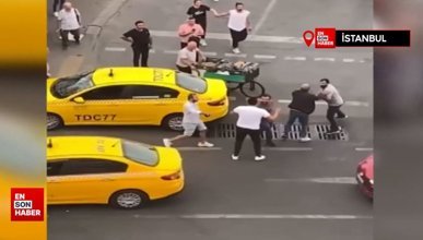 İstanbul'da taksimetre açmayan taksici kendini uyaran adamı dövdü