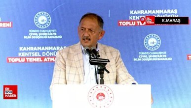 Mehmet Özhaseki: Bugün burada 9 bin 76 konutun hep birlikte temelini atıyoruz