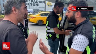 Eminönü'nde kurallara uymayan taksicilere ceza yazıldı