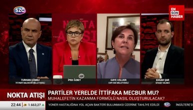 İyi Partili Turhan Çömez ile CHP'li Gaye Usluer canlı yayında tartıştı: Size göre yüzde 60 ile kazanıyordu