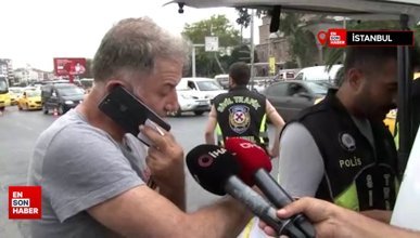 İstanbul'da muayenesi biten taksi şoförü araç sahibine tepki gösterdi: Hayırlı olsun
