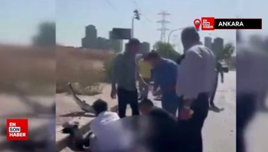 Ankara'da feci kaza: Kamyonet ile otomobil çarpıştı