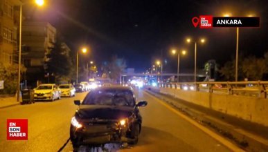 Ankara'da silahlı kavganın şüphelileri kaçarken yayalara çarptı
