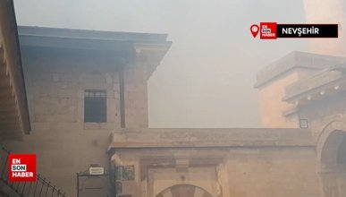 Nevşehir'de Hacı Bektaş Veli Dergahı’nda yangın