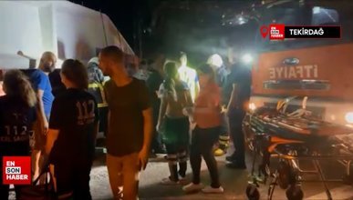 Tekirdağ'da tırın altına giren otomobilin sürücüsü ağır yaralandı
