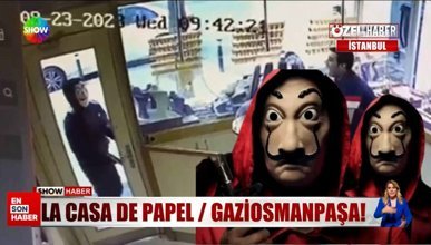 İstanbul'da Salvador Dali maskesiyle soygun girişimi