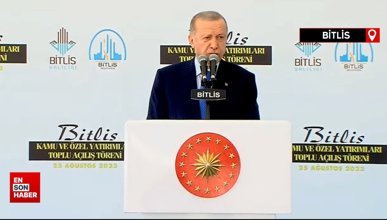 Cumhurbaşkanı Erdoğan'dan Bitlis'te önemli açıklamalar
