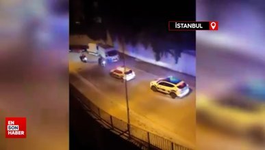Kağıthane'de polis ekiplerinden şehit polis anısına araç konvoyu