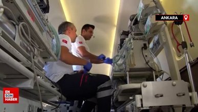 Ambulans uçak, 13 günlük bir bebek ve iki genç hasta için havalandı