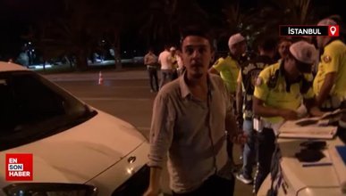 İstanbul'da denetimde ceza yiyen sürücüler basın mensuplarına yüklendi