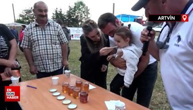 Artvin'de düzenlenen festivalde 1 kilo bal 55 bin liraya alıcı buldu