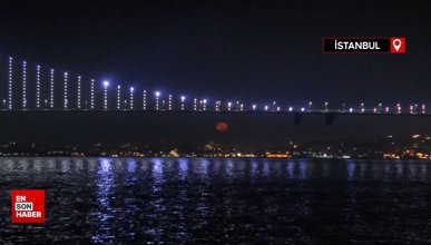 Süper Ay İstanbul'da seyirlik manzara oluşturdu