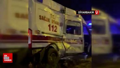 Diyarbakır’da ambulans ile belediye otobüsü çarpıştı