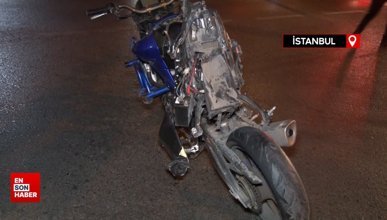 Kartal'da hız yapan motosiklet kontrolden çıkıp metrelerce sürüklendi: 1 ağır yaralı