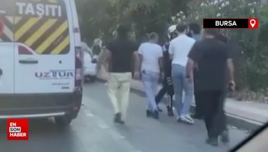 Bursa'da kurye kendisini darbeden adama karşılık vermedi