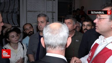 İstanbul'da sel sonrası inceleme yapan Ekrem İmamoğlu'na halktan tepki