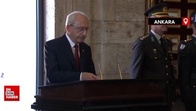 CHP Genel Başkanı Kemal Kılıçdaroğlu Anıtkabir'i ziyaret etti