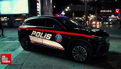 Togg polis aracı olarak Ankara yollarında