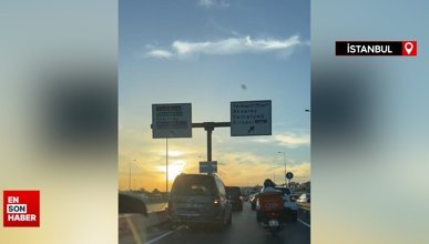 İstanbul'da Avrasya Tüneli yoluna geri girerek kaçan sürücüler