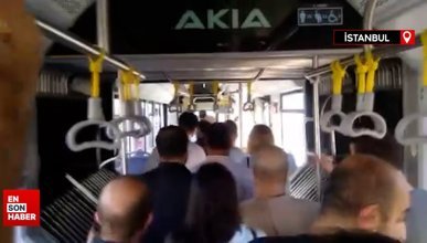 İstanbul'da yeni alınan metrobüs arıza yaptı