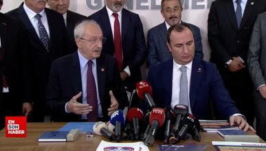 Kemal Kılıçdaroğlu Özgür Özel'in adaylığını duyurdu