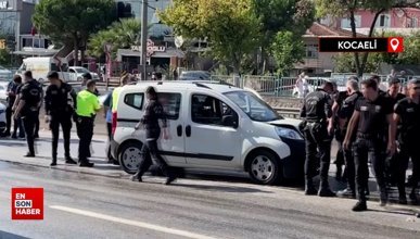 Kocaeli'nin İzmit ilçesinde zincirleme trafik kazasında 5 polis memuru yaralandı