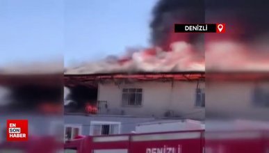 Denizli'de ocakta unutulan yağ yangına neden oldu