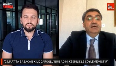DEVA Partili Mehmet Emin Ekmen: Ali Babacan, Kılıçdaroğlu'nun adını masaya önermedi