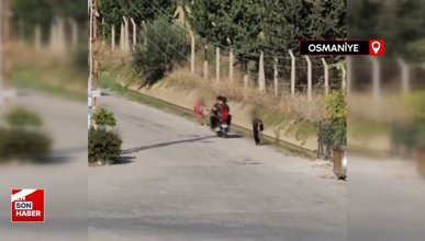 Osmaniye'de çocukların üzerine motosikletini süren gence 16 bin 380 TL ceza