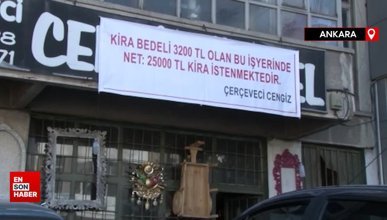 Ankara'da yüzde 500 zam talebine isyan: İş yerine pankart astı